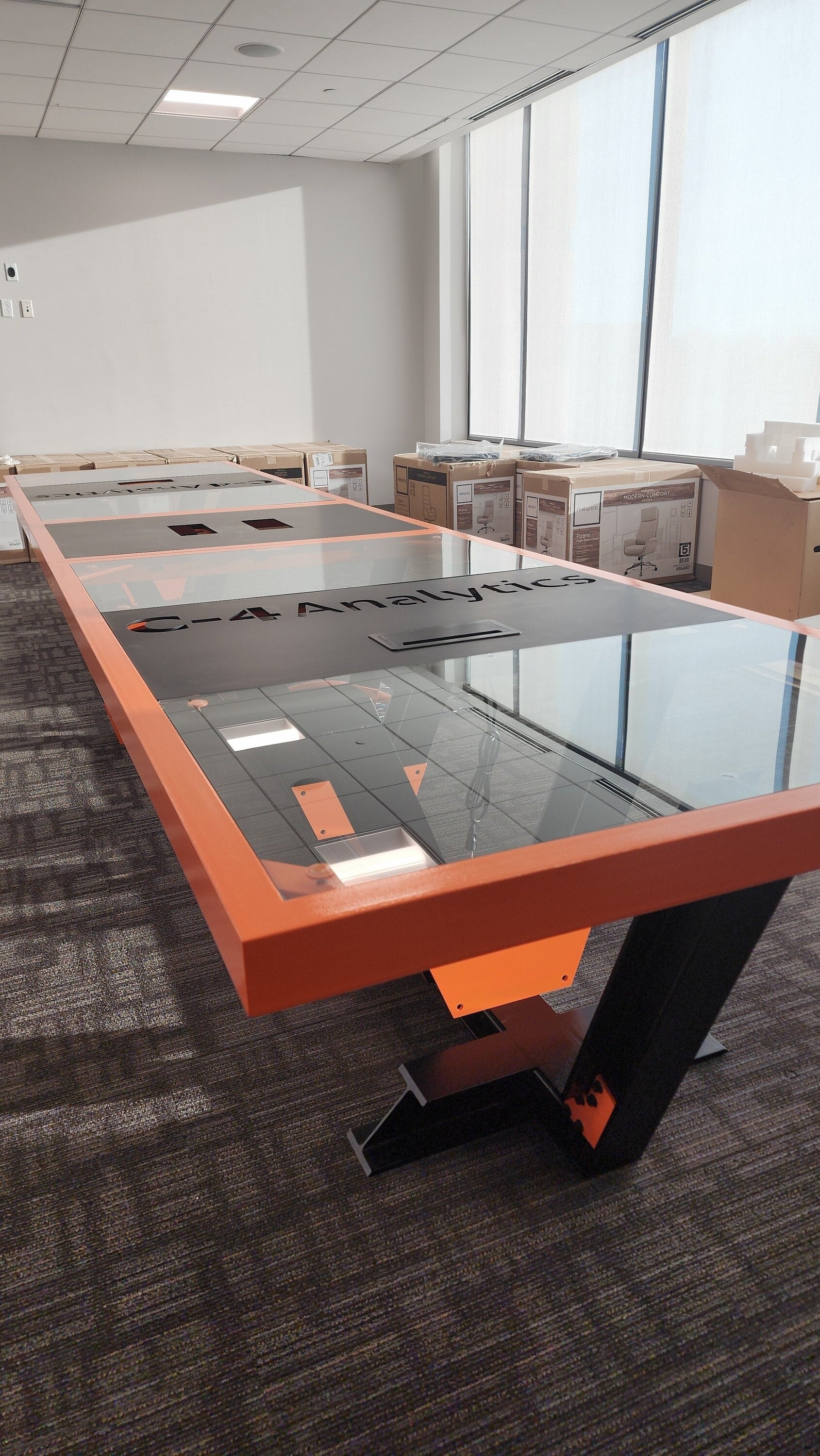 Industrial I Beam Conference Table