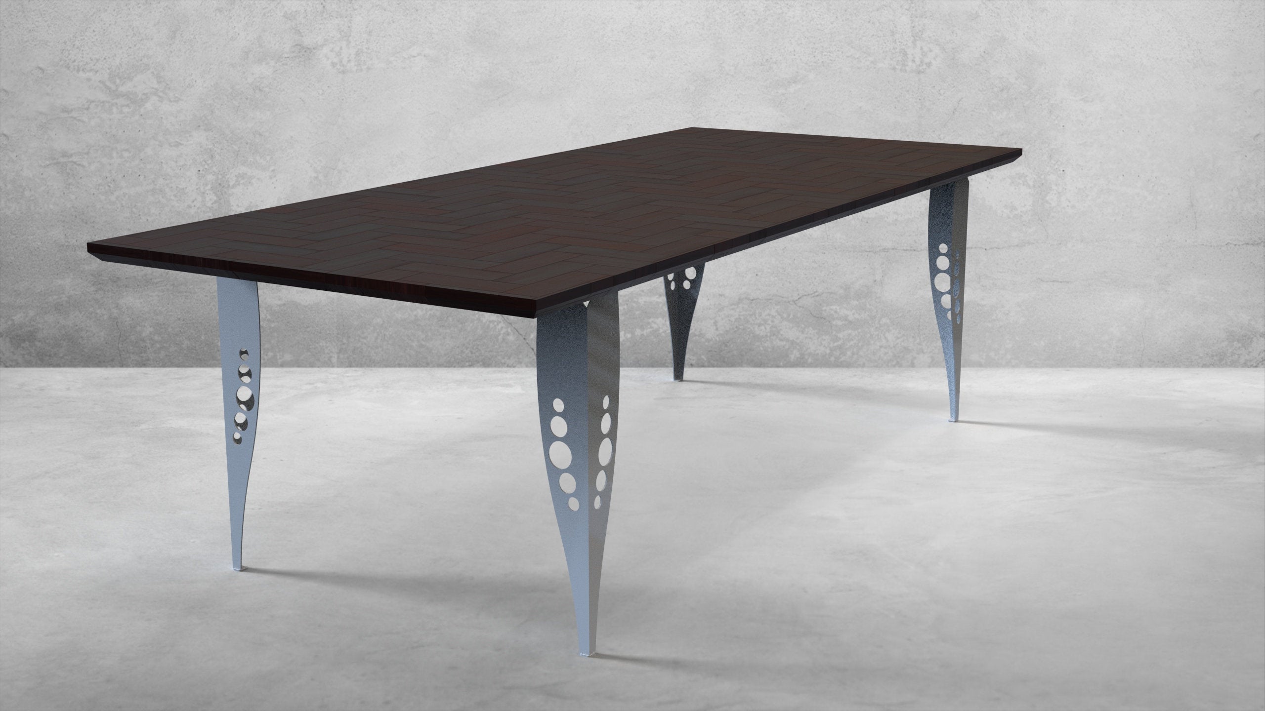 Bomber Style Steel Table Legs - Set Of 4