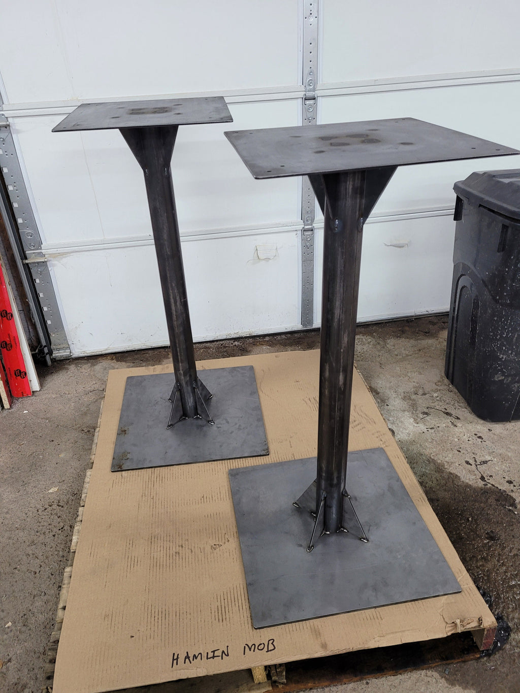 Industrial / Restaurant Style Steel Pedestal Table Base
