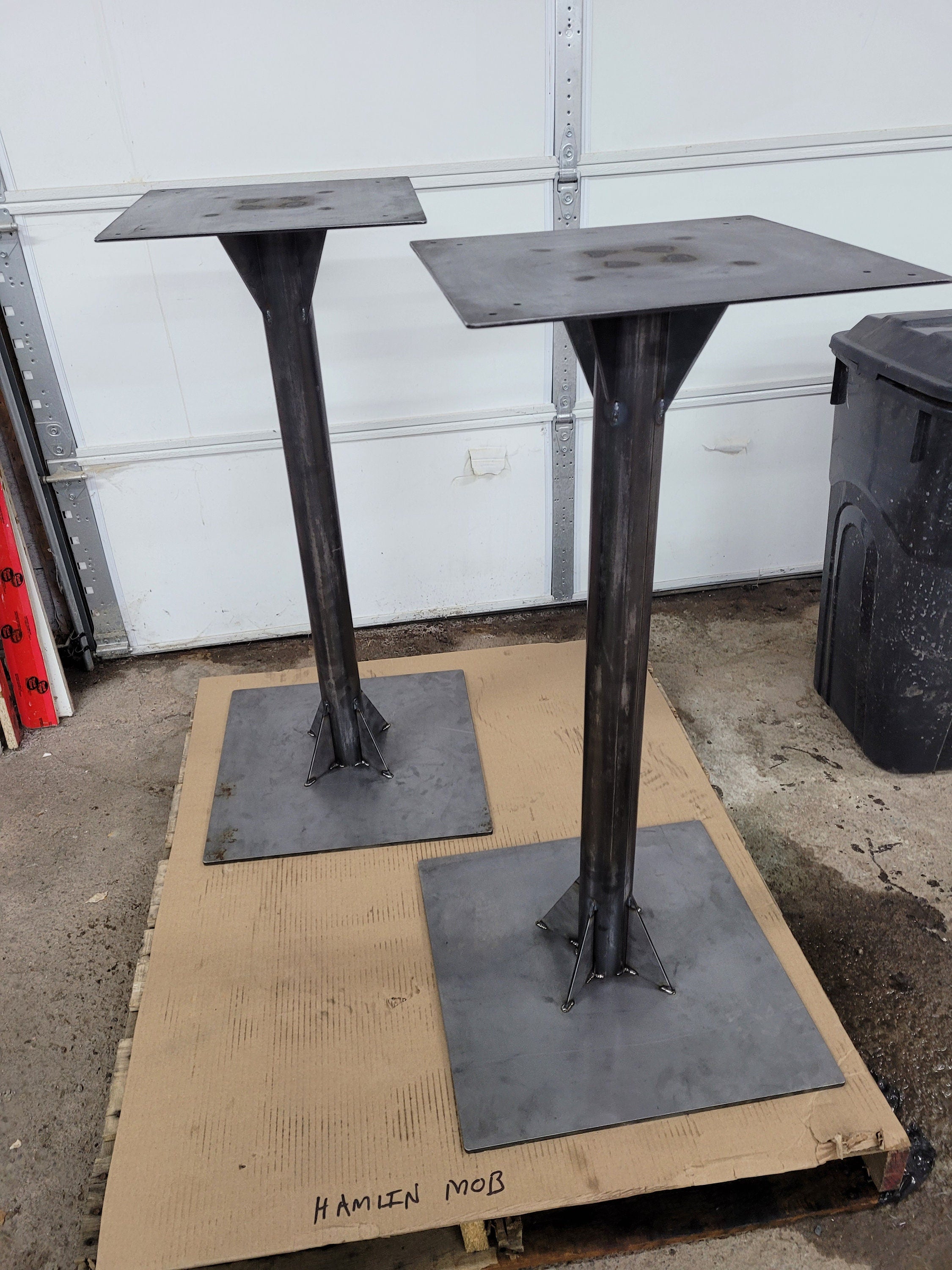 Industrial / Restaurant Style Steel Pedestal Table Base