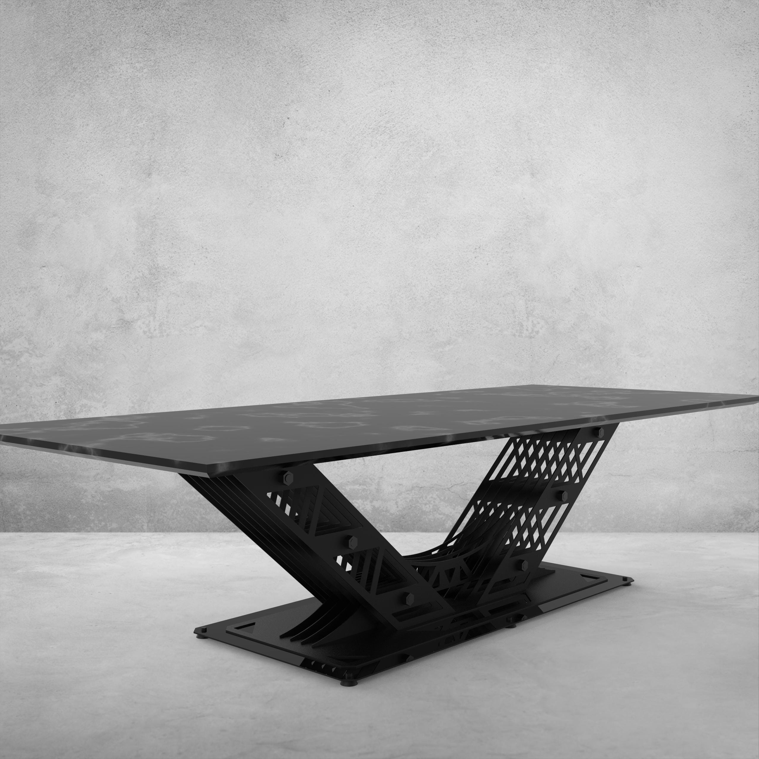 Industrial Trellis V Table Base