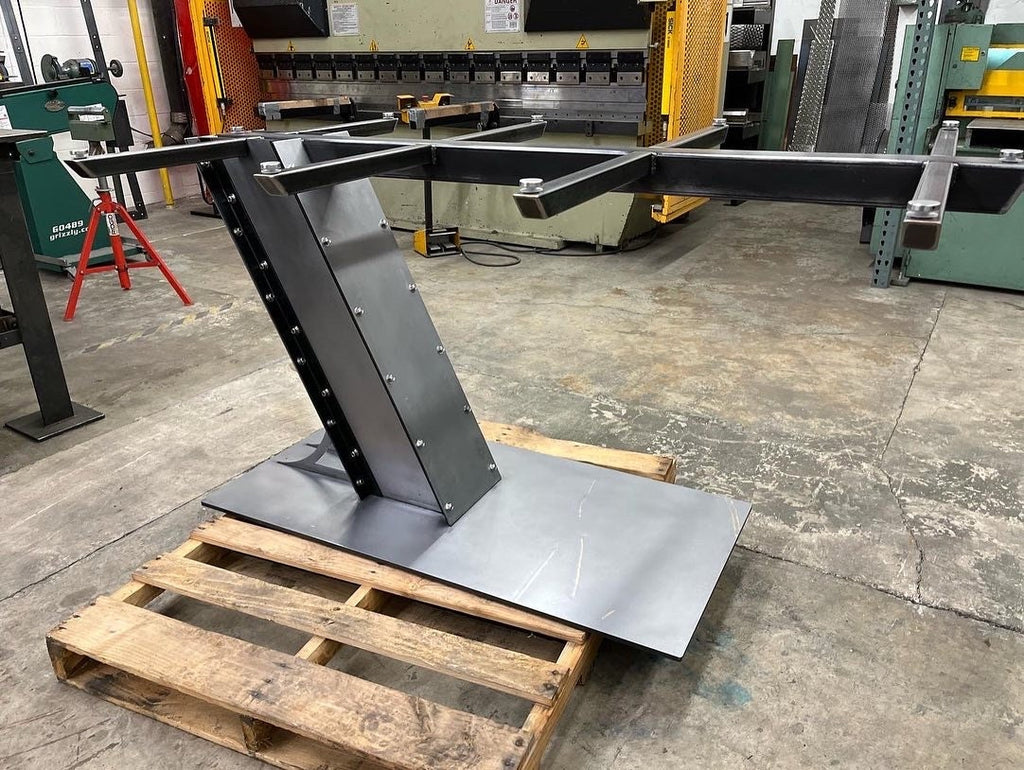 Industrial Style Steel Cantilever Table Base