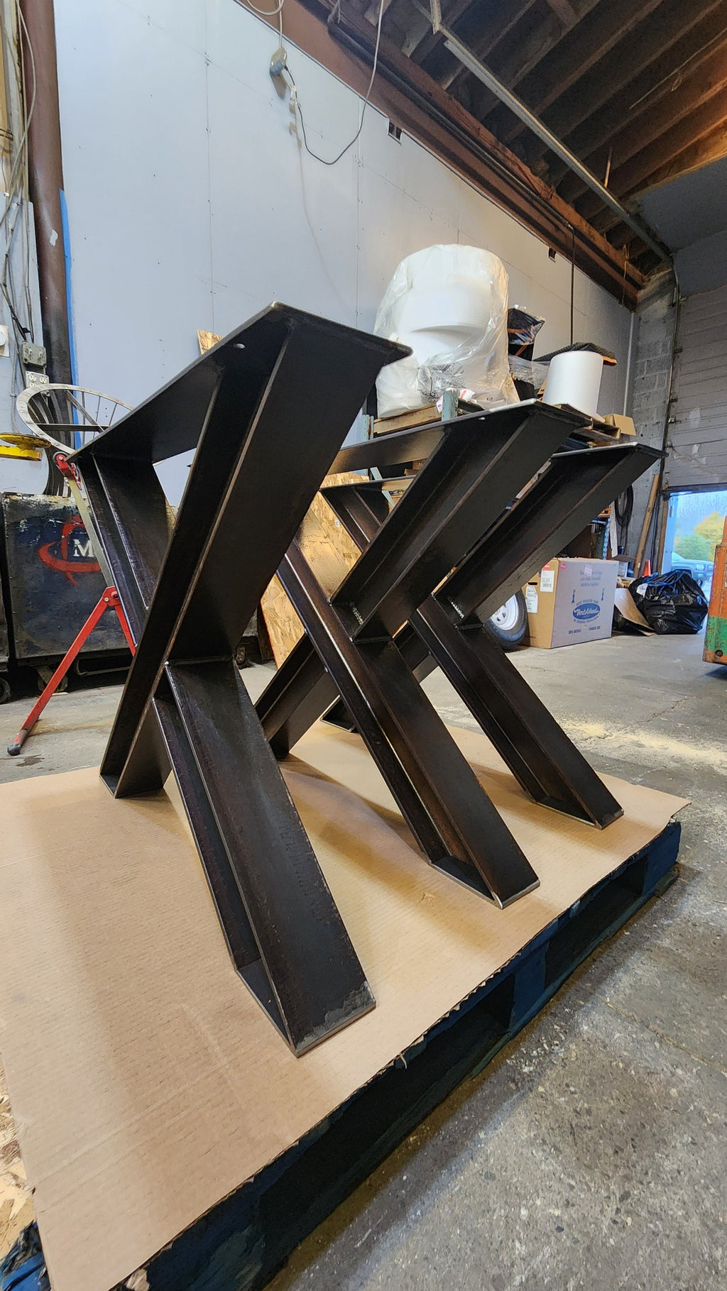 Industrial I Beam X Legs - Pair (2)
