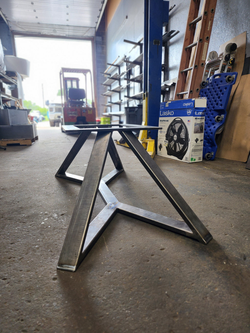 Abstract Steel Table Base - Any Size!