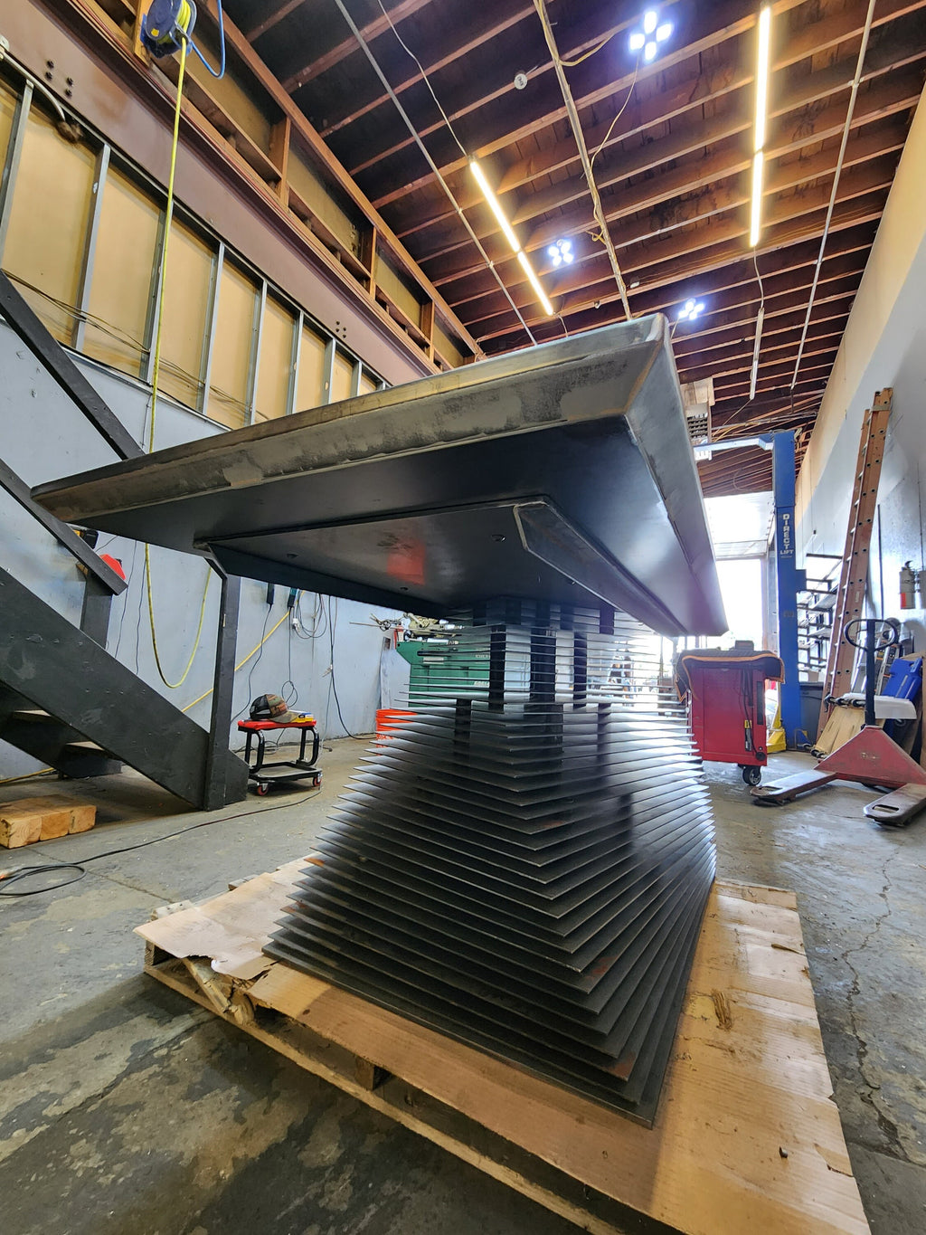 Double Beveled Edge Steel Table Tops - Any Size Upon Request!